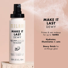 Milani efecto iluminador e hidratante en la piel para look natural.