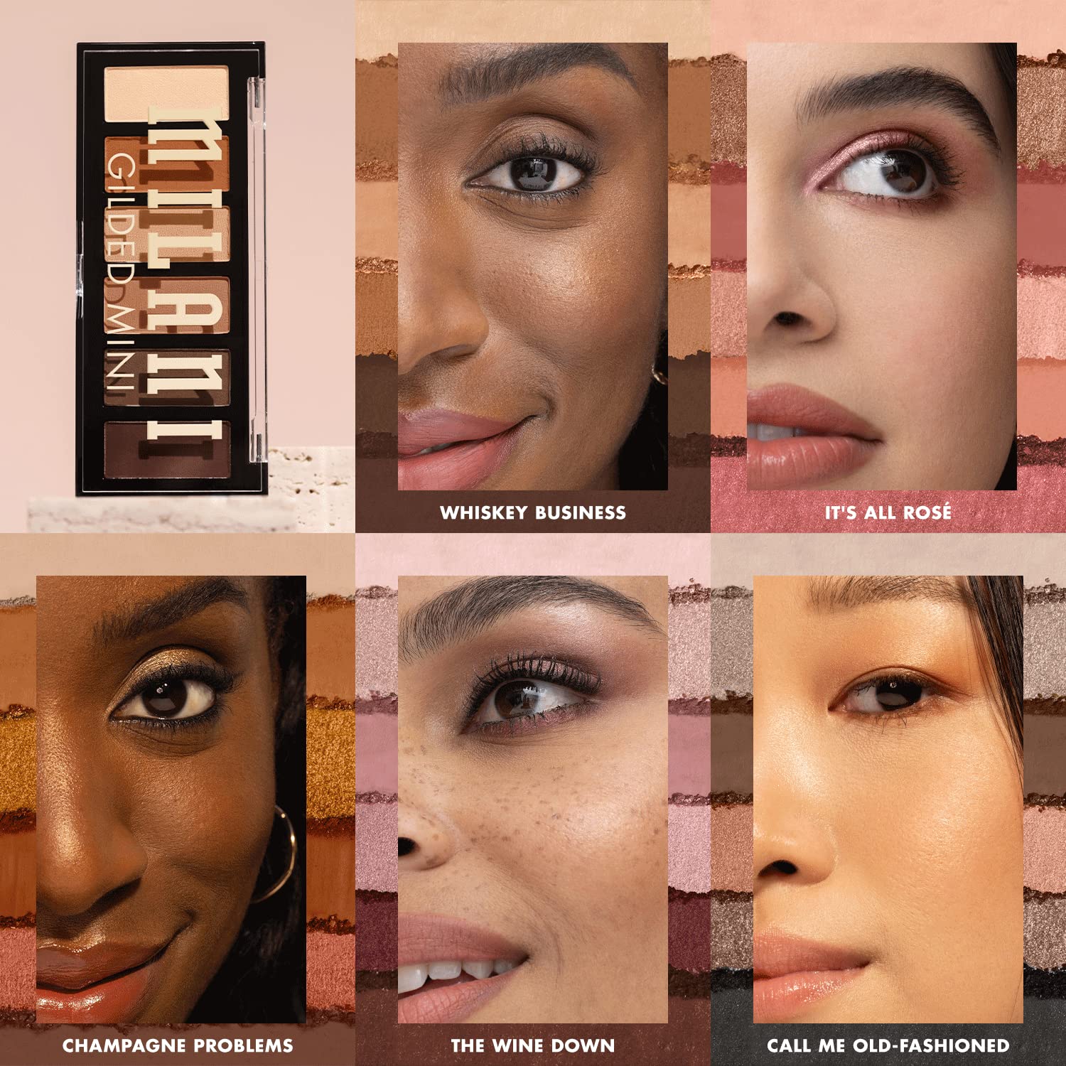 Milani Gilded Mini, pigmentos que se deslizan fácilmente para una aplicación uniforme