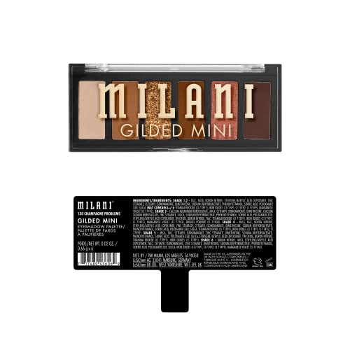 Milani Gilded Mini, sombras mate y brillo para transiciones suaves y maquillajes pulidos
