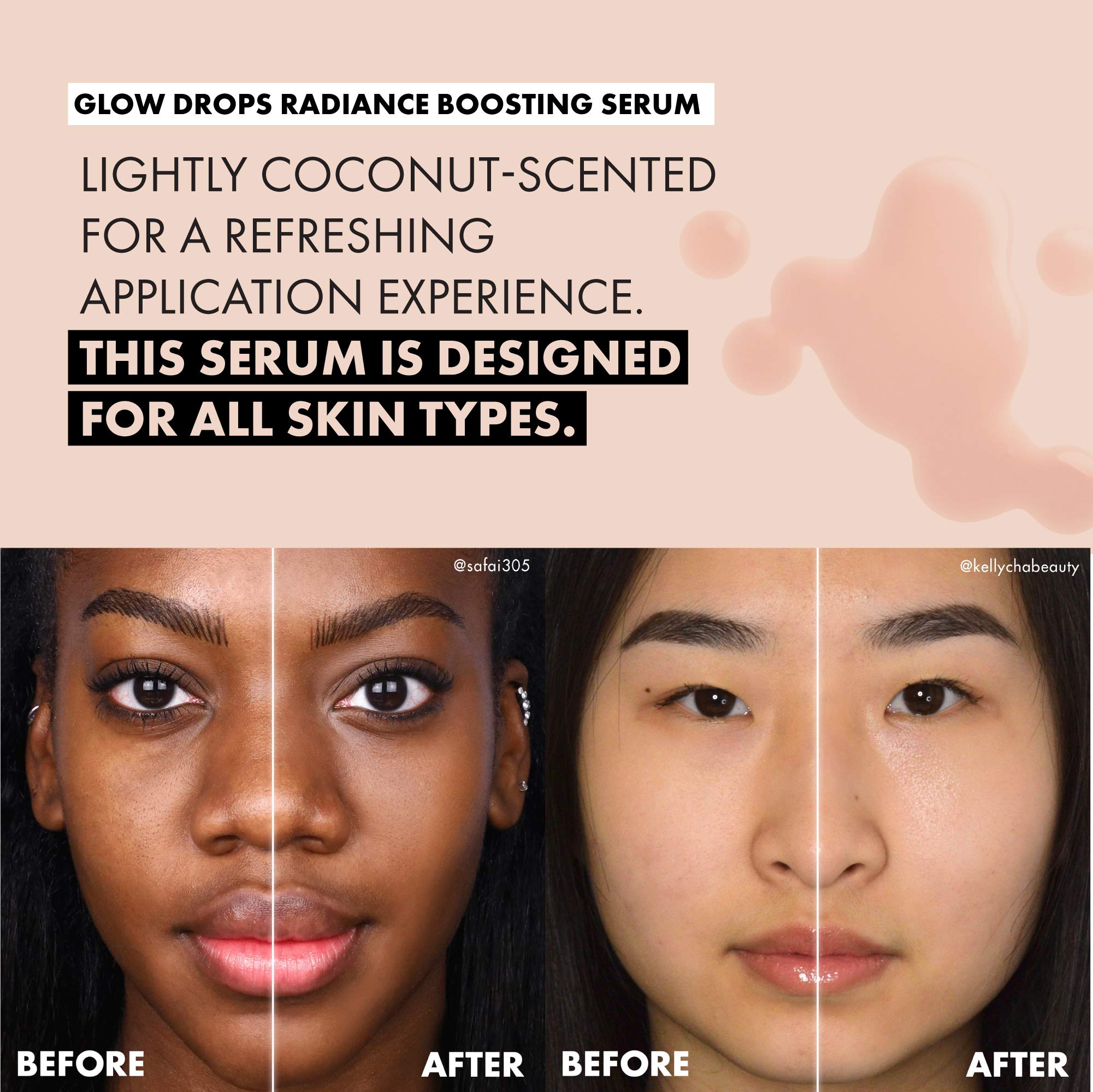 Milani Glow Drops fórmula dermatológicamente probada y libre de crueldad en EE. UU.
