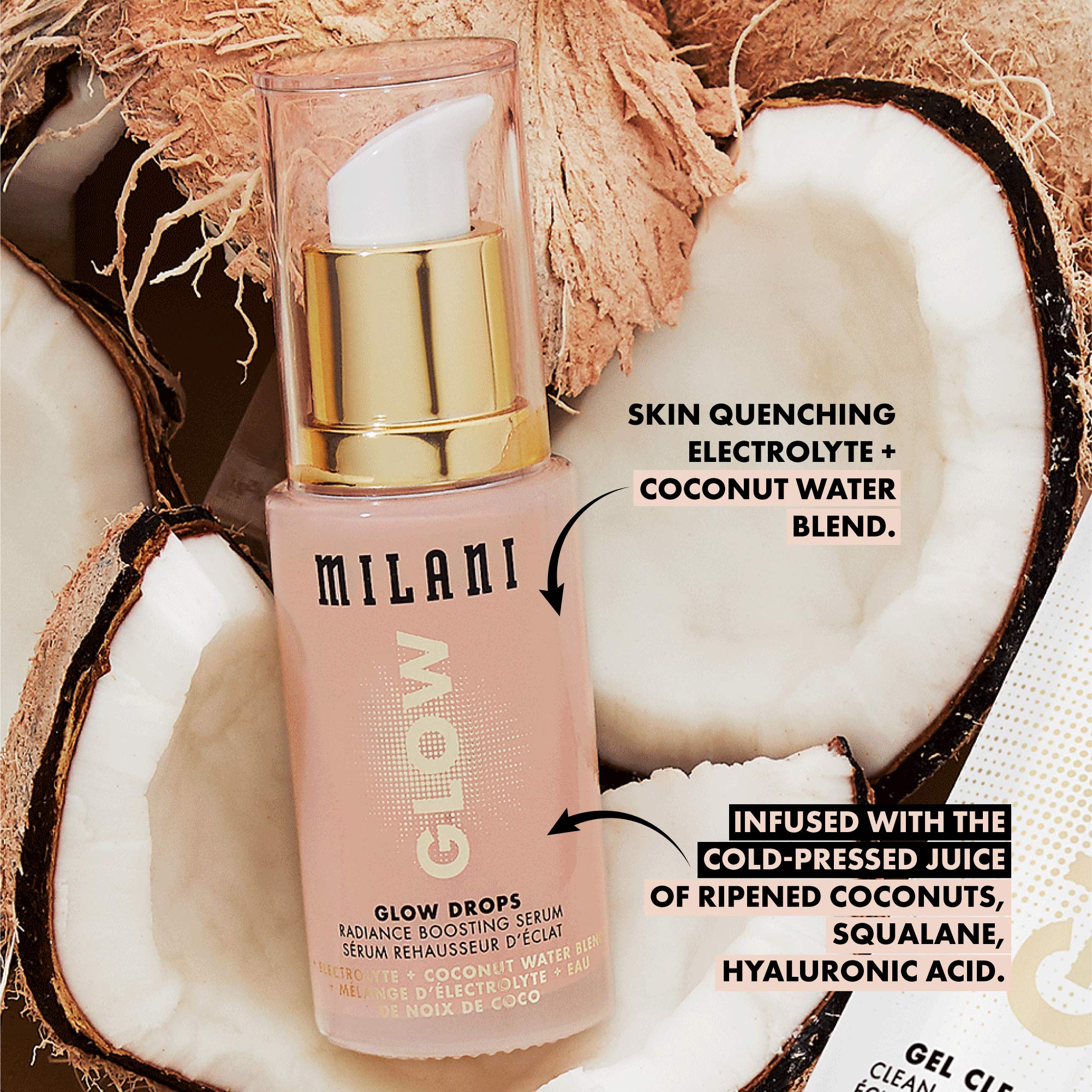 Milani Glow Drops textura ligera que se integra sin dejar grasa.