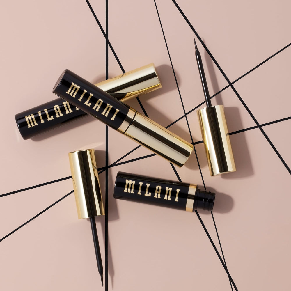 Milani Stay Put Infinite Eyeliner delineado negro intenso para ojos impactantes