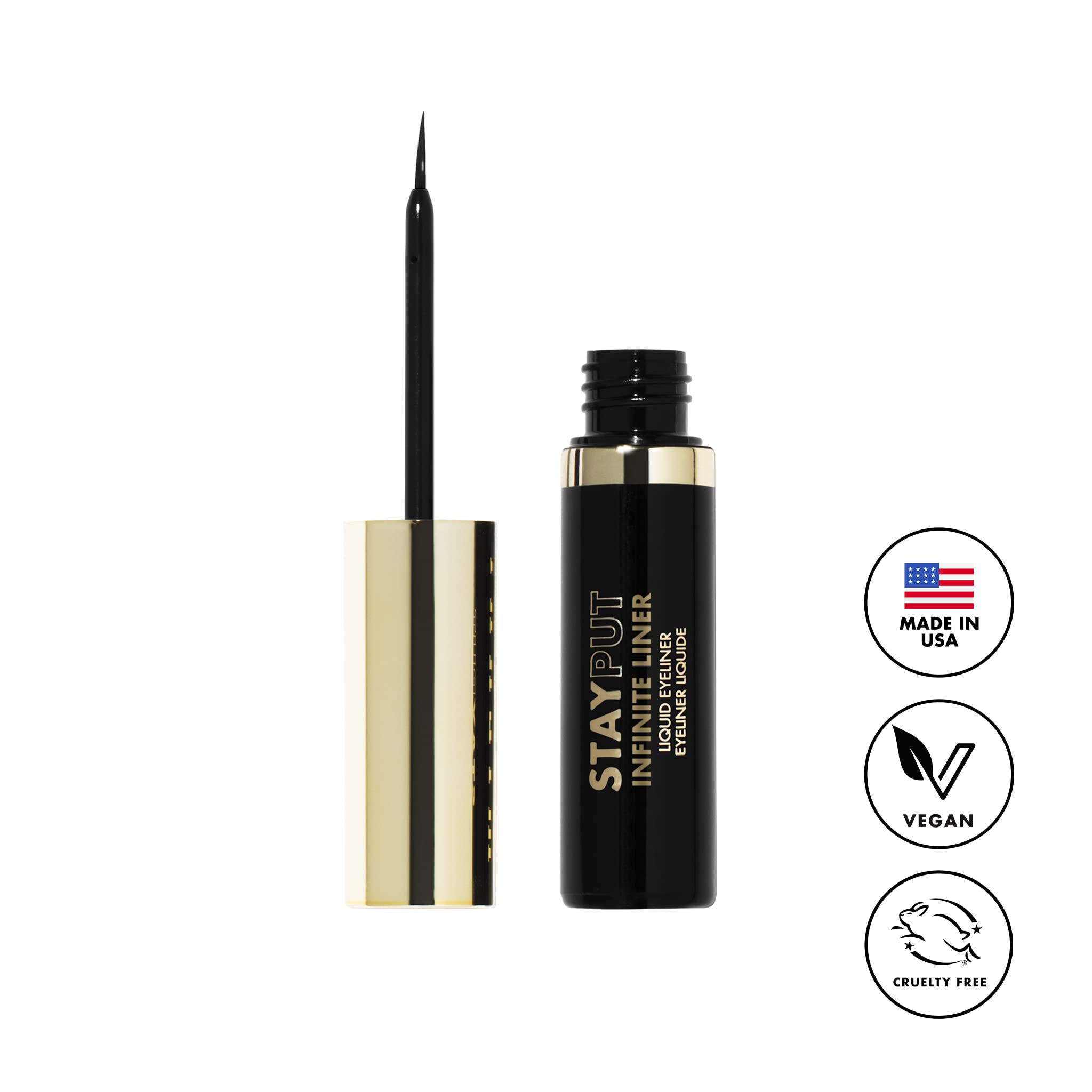 Milani Stay Put Infinite Eyeliner resiste al sudor para delineado firme