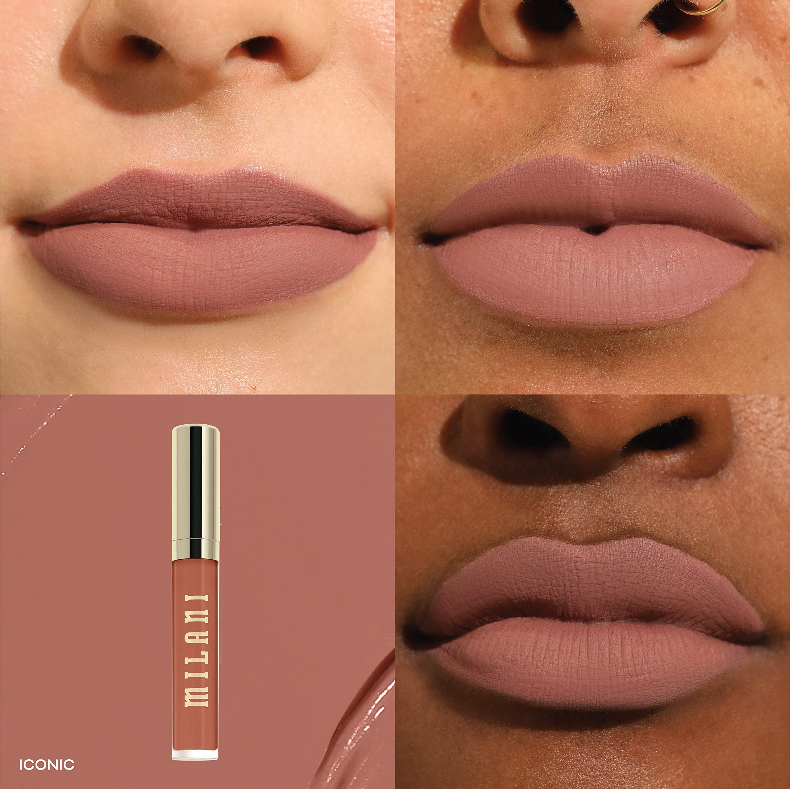 Milani Stay Put: aplicación suave con color intenso sin transferencia