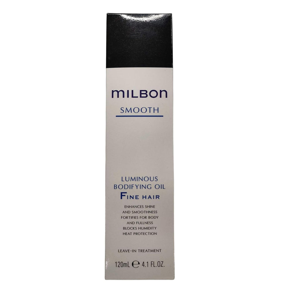 Milbon Aceite para aplicación en cabello húmedo, mejora suavidad y control del peinado.