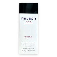Milbon acondicionador reparador en envase grande de 500 ml para cabello dañado.