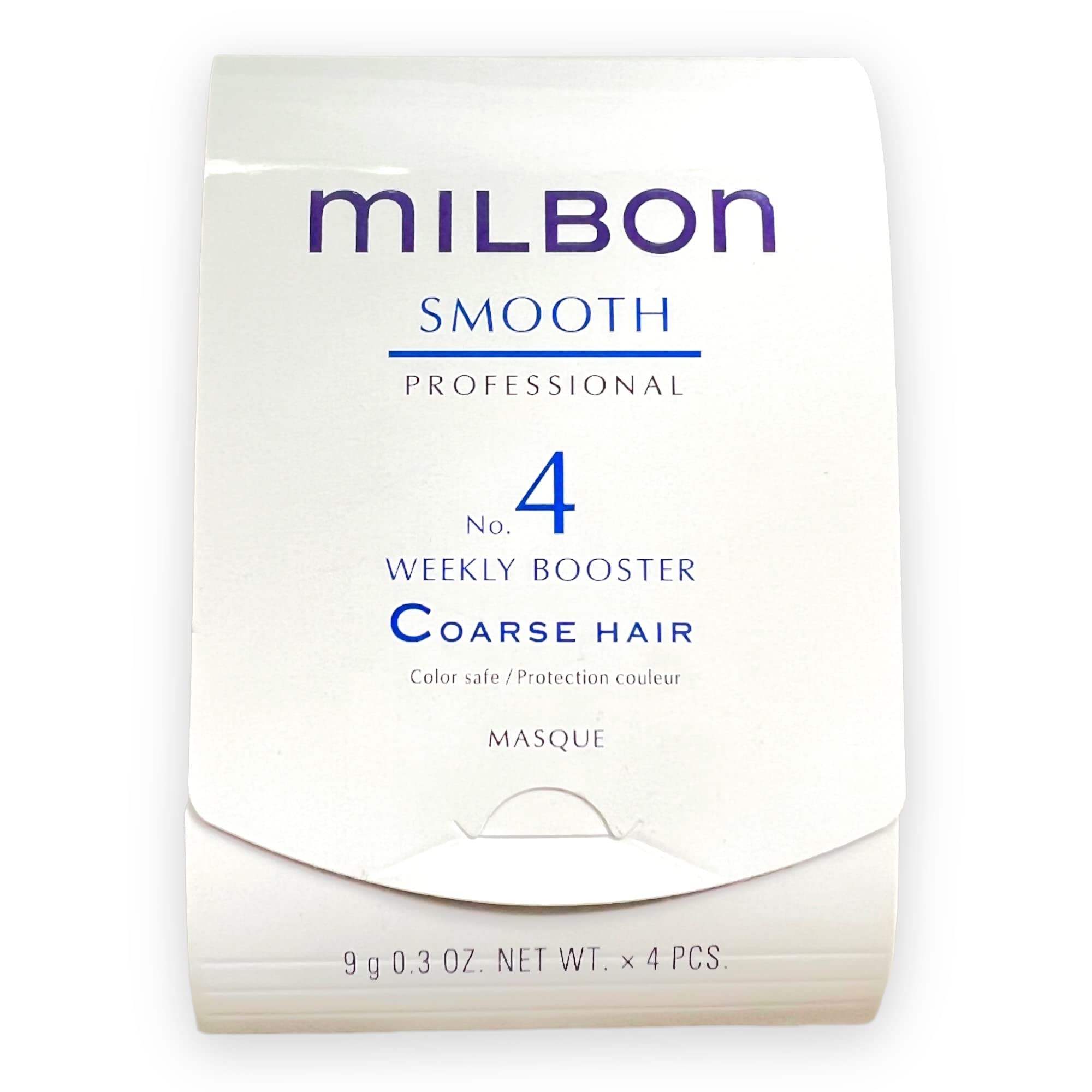 Milbon Smooth No.4 frascos — refuerzo semanal para cabello grueso