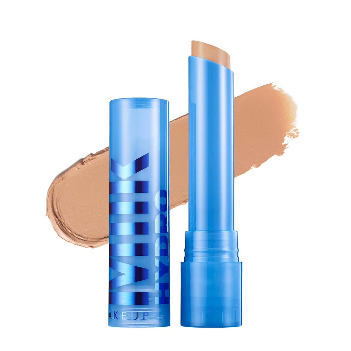 Milk Makeup Hydro Grip Gel Concealer en bote, cobertura duradera y ligera.
