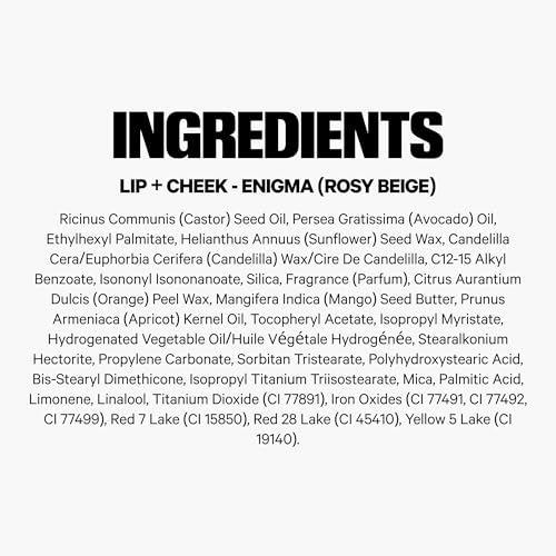 Fórmula limpia y vegana de Lip + Cheek Stick.