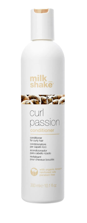 milk_shake Curl Passion: botella del acondicionador para rizos suaves y definidos.