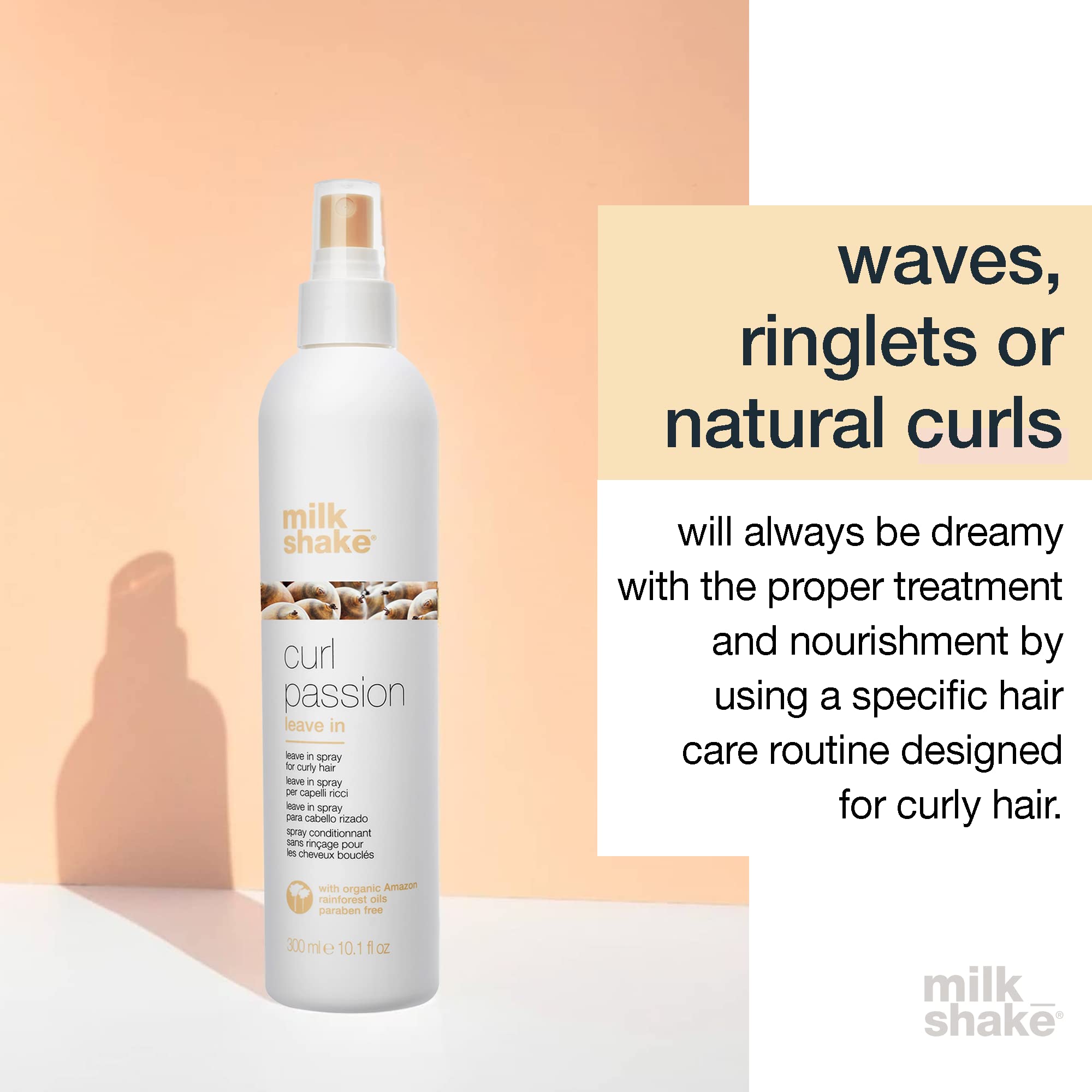milk-shake Curl Passion cabello hidratado y con brillo natural.