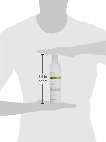 milk_shake Energizing Blend: envase elegante para uso diario.