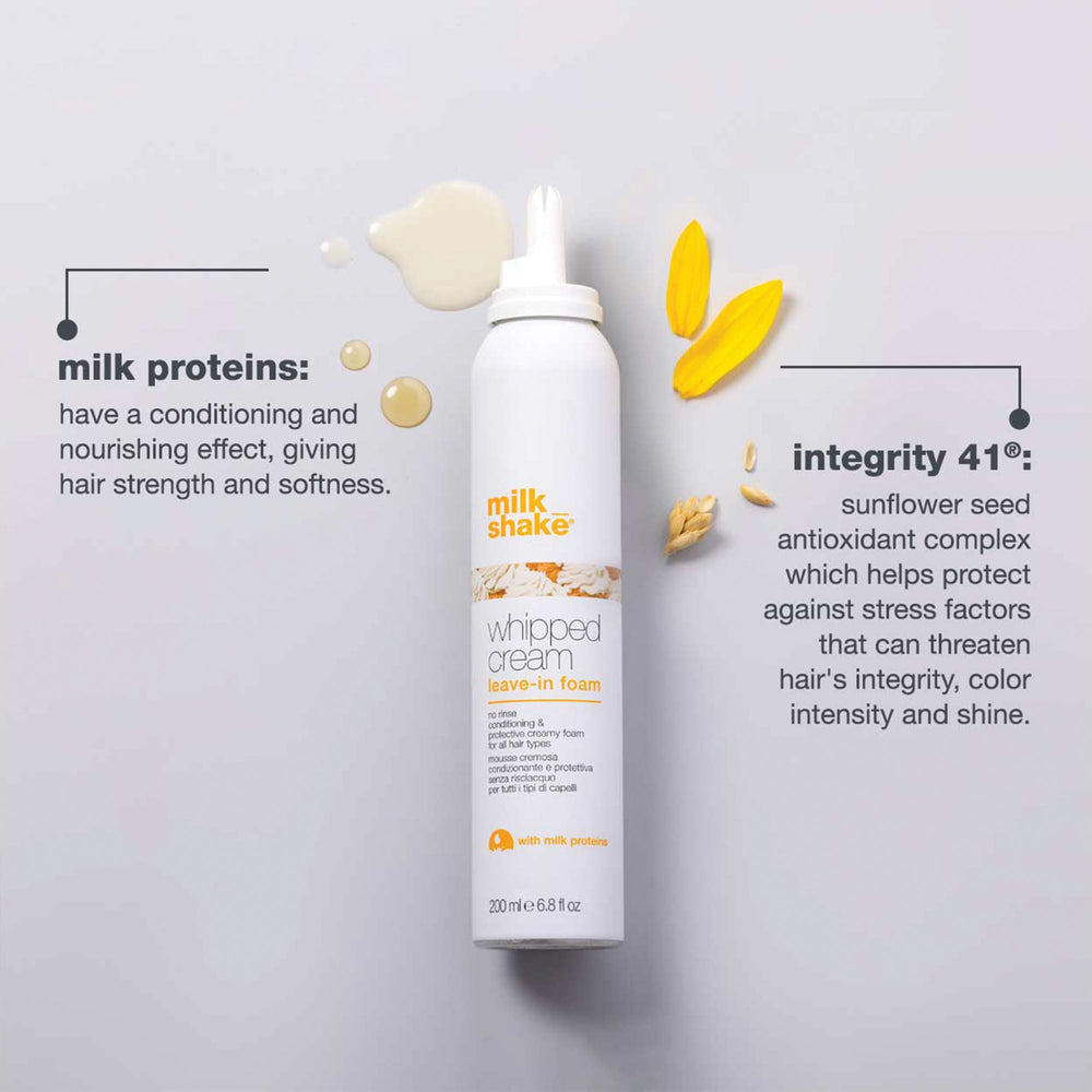milk_shake proteínas de leche aportan suavidad y brillo al cabello.