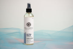 Spray natural para cabello Mill Creek rociado para peinado con cuerpo y control.