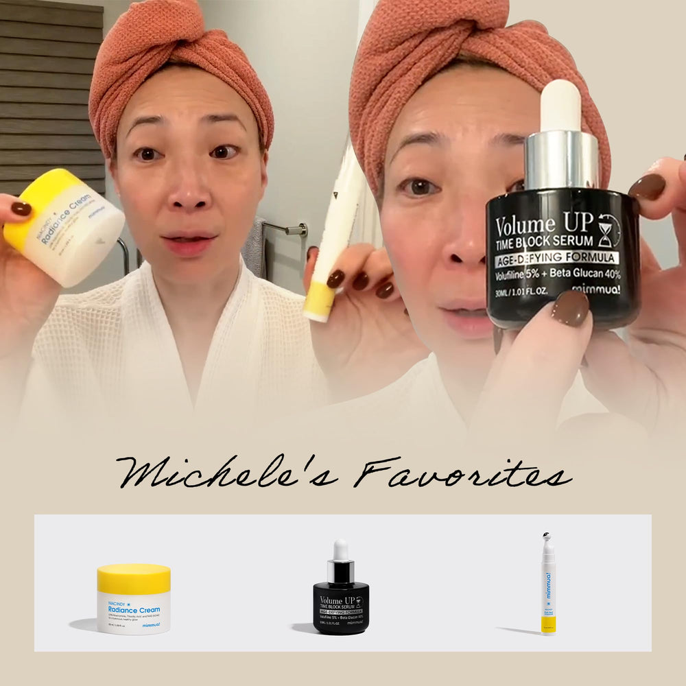 mimmua Volume UP Volufiline, aplicación en ojos para suavizar líneas de expresión.