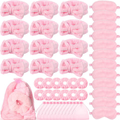 Mimorou cinta-cabeza spa rosa, comodidad para sesiones de cuidado en casa.
