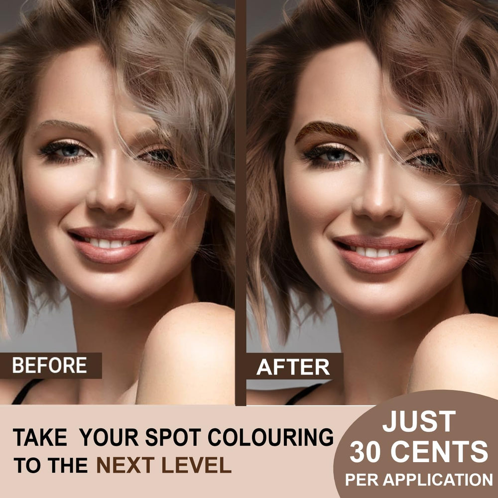 MinaiBrow envase sin amoníaco ni plomo para un cabello más suave.