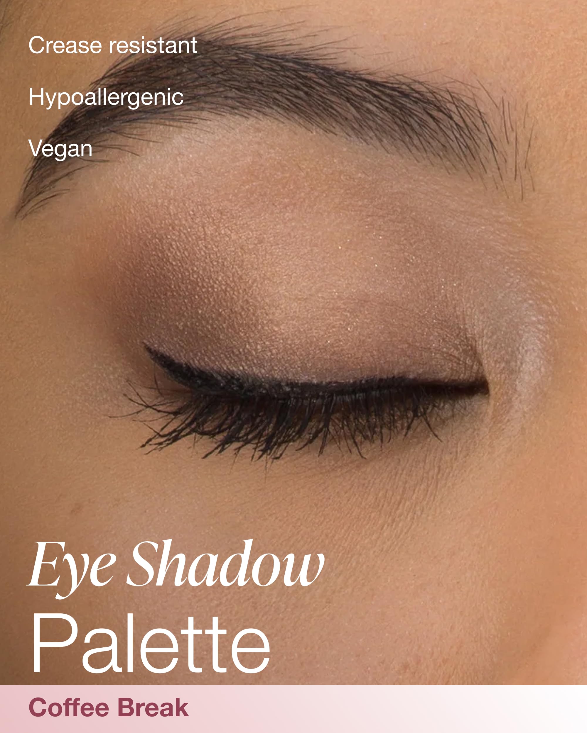 Tonos nude de Mineral Fusion Coffee Break para base suave de ojos.