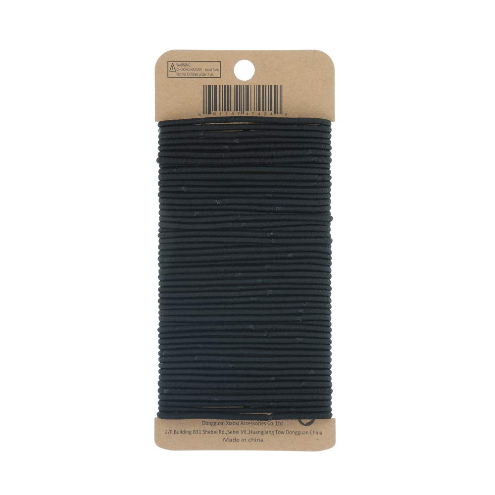 Minihope ligas para deporte negras 2 mm mantienen coletas firmes durante el entrenamiento