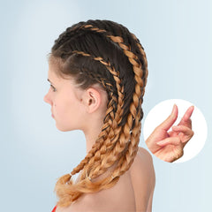 Elásticos Minihope de diferentes tamaños para trenzas y coletas fáciles.