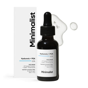 Sérum Minimalist con botella de vidrio, hidratación duradera para la piel