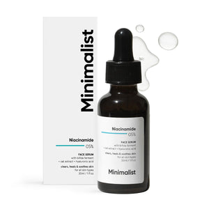 Sérum Minimalist 5% Niacinamida en frasco para tono uniforme