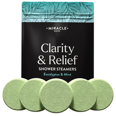 Miracle Made Bombas de ducha de menta para aromaterapia revitalizante.