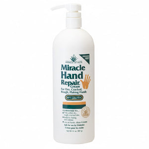 Miracle of Aloe crema para manos 32 onzas, reparación profunda para piel seca.