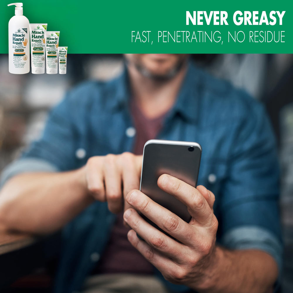 Miracle of Aloe crema para manos, tamaño de viaje práctico.