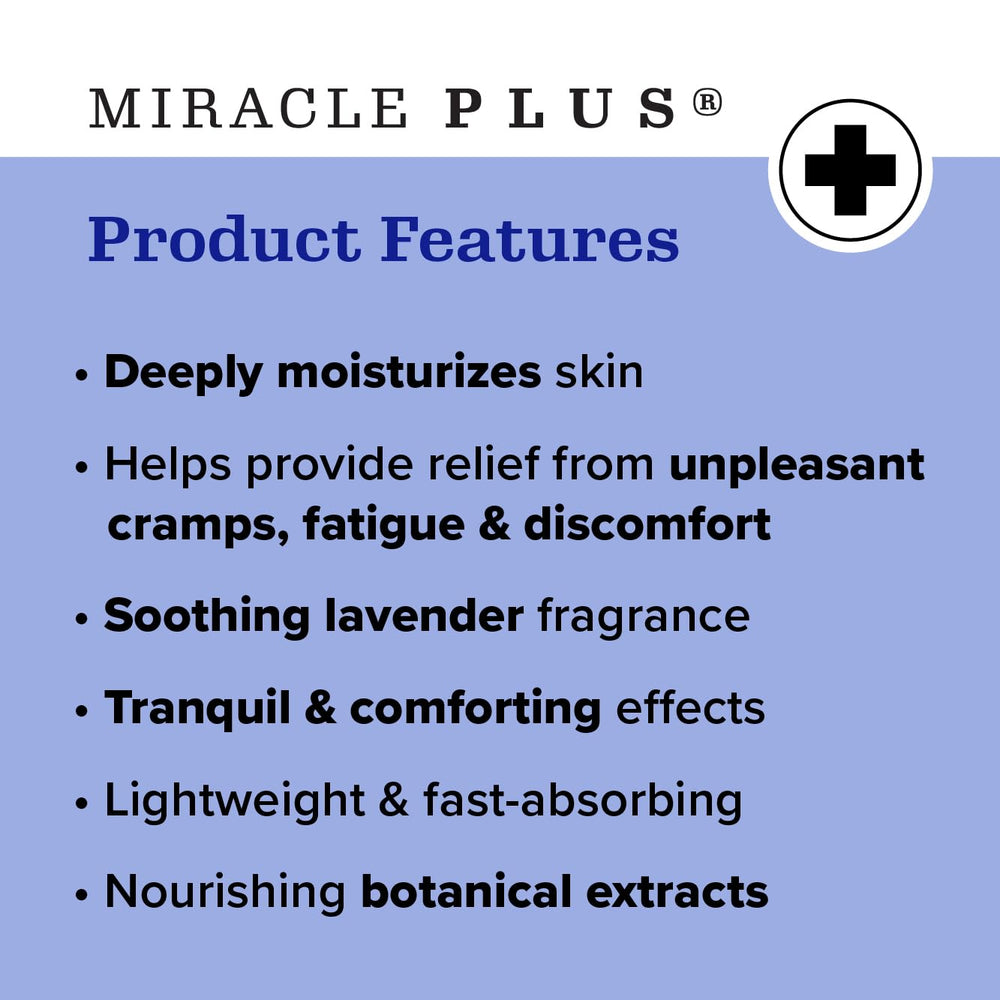 Absorción rápida y no grasa de Miracle Plus.