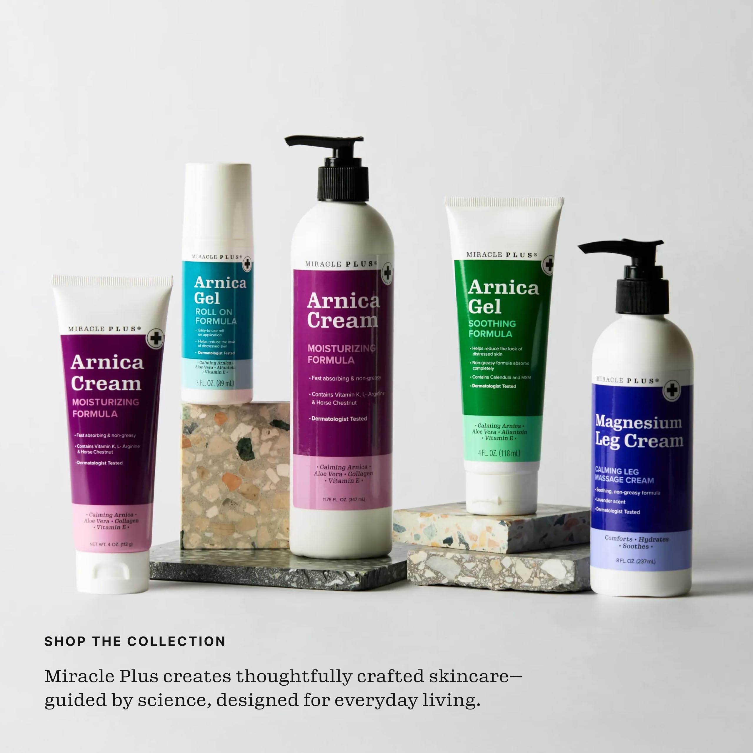 Envase compacto de Miracle Plus para viajar.