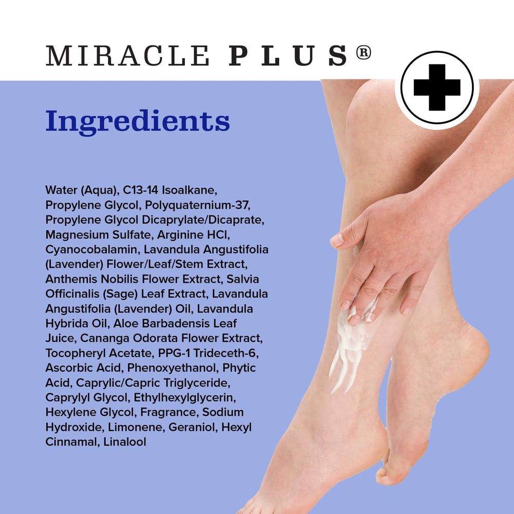 Rutina nocturna con Miracle Plus para piernas.