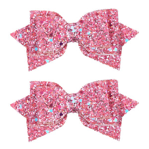 Lazo rosa brillante de Miroksh para peinados diarios
