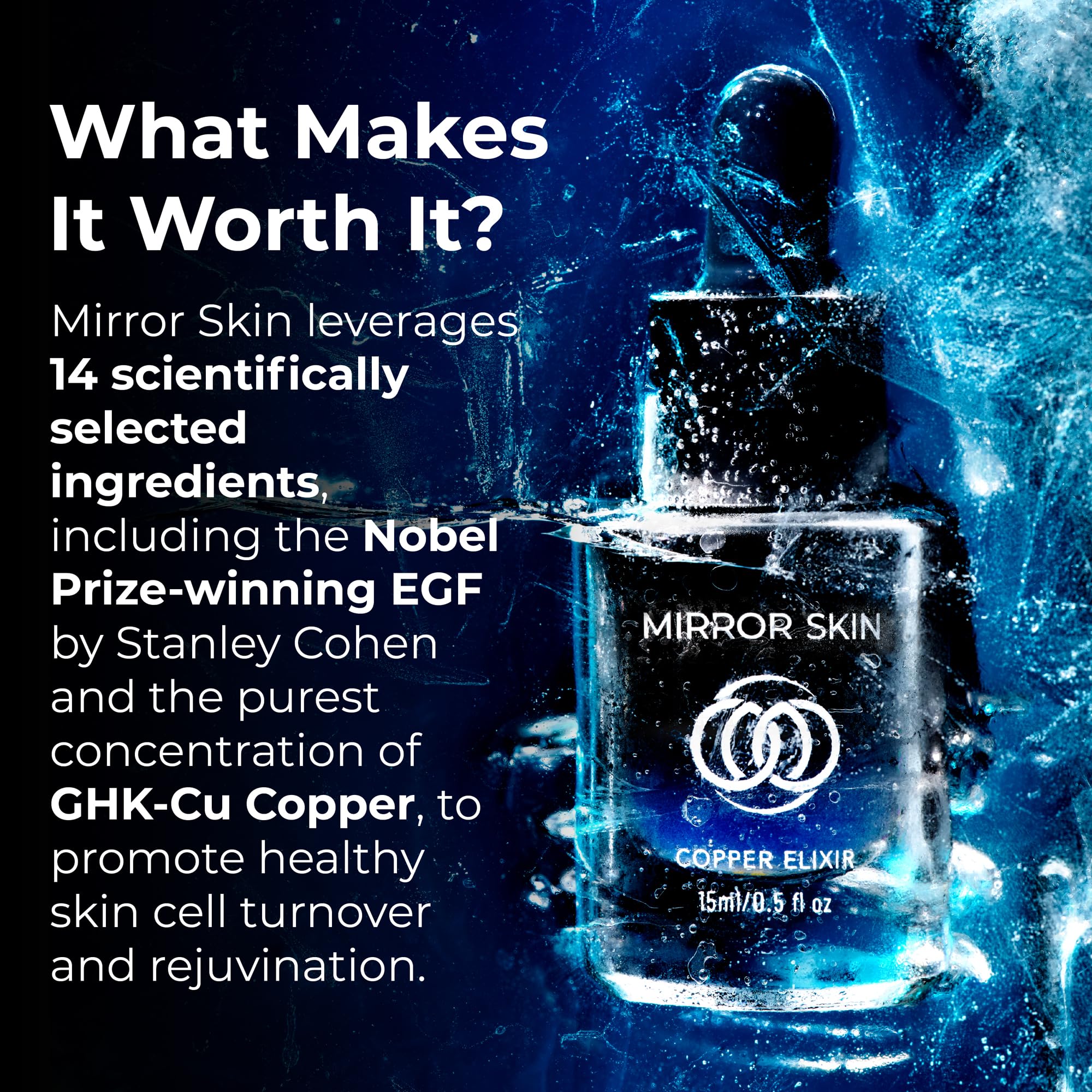 Mirror Skin Copper Elixir aplicador-nano, facilita aplicación precisa y absorción eficiente.