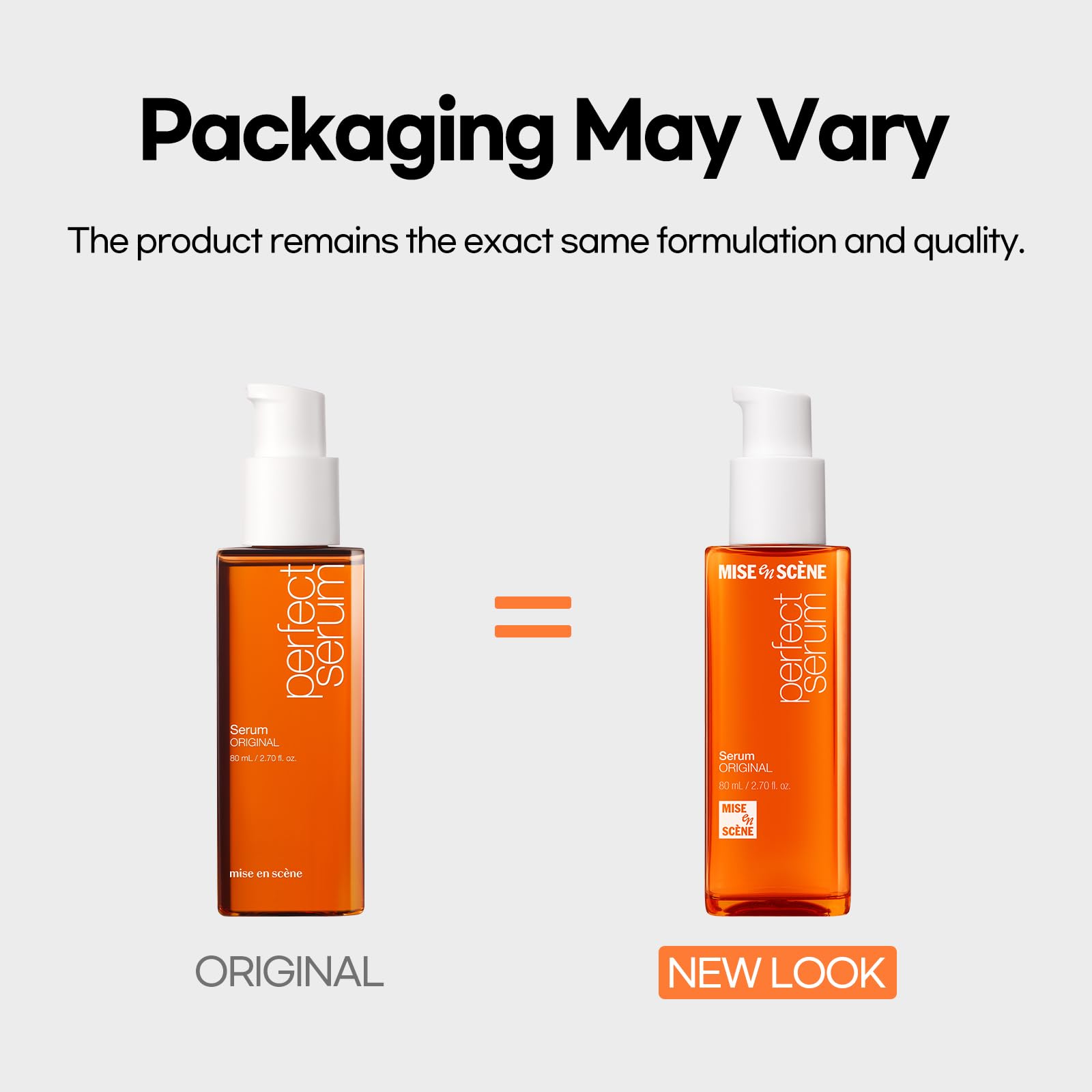 Mise En Scene Perfect Serum Original texture on hair strand during use