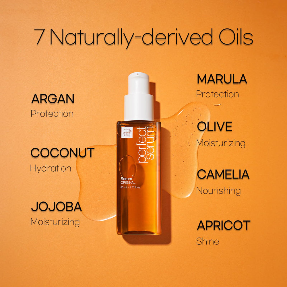 Mise En Scene Perfect Serum Original three-point-seven-one-fluid-oz bottle on vanity
