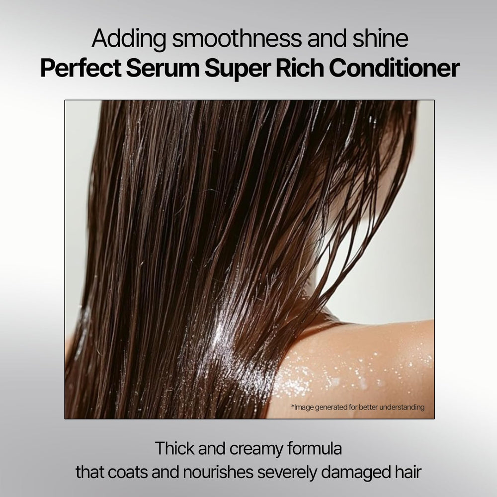 Mise En Scene Perfect Serum Super Rich Conditioner: cabello suave y brillante tras uso