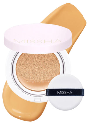 Funda MISSHA en envase compacto para retoques rápidos