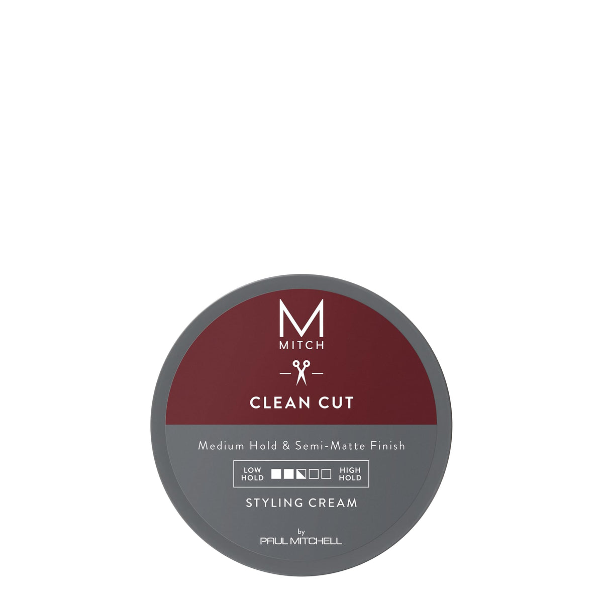 MITCH Clean Cut crema en envase PCR, ideal para cuidado sostenible diario.