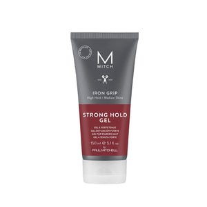 MITCH Iron Grip gel envase PCR, opción sostenible para uso diario.