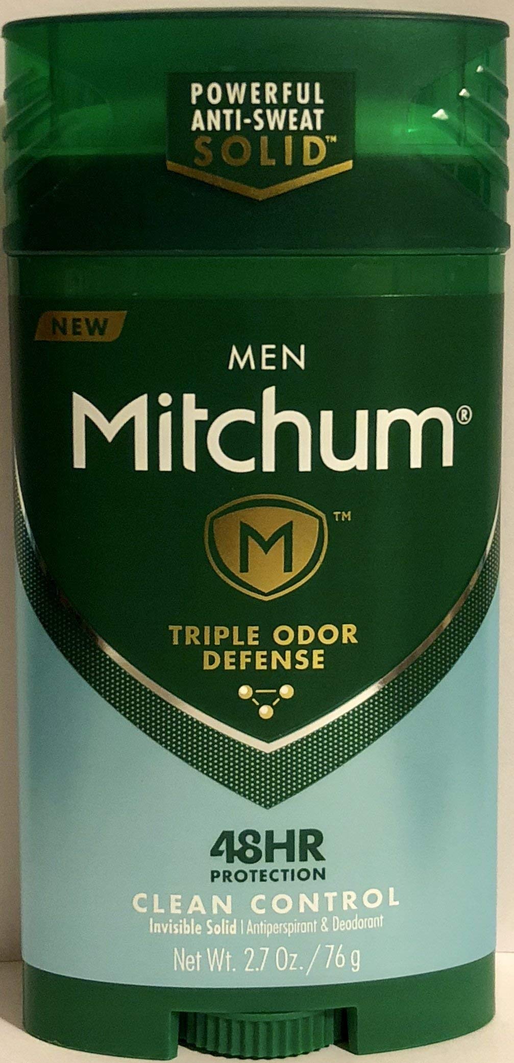 Desodorante Mitchum invisible en barra, aplicación suave en axilas sin manchas