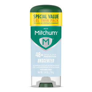 Mitchum gel antitranspirante triple protección 48h, protección duradera contra sudor.