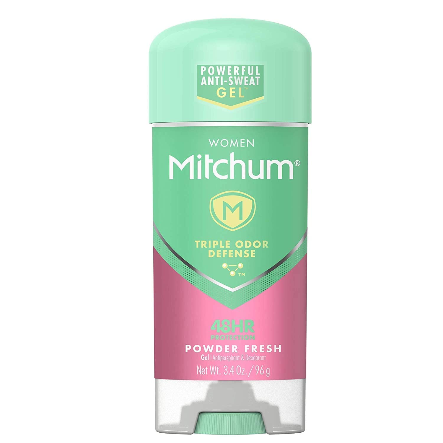 Mitchum Power Gel Powder Fresh para mujer, secado rápido y protección durante el día.