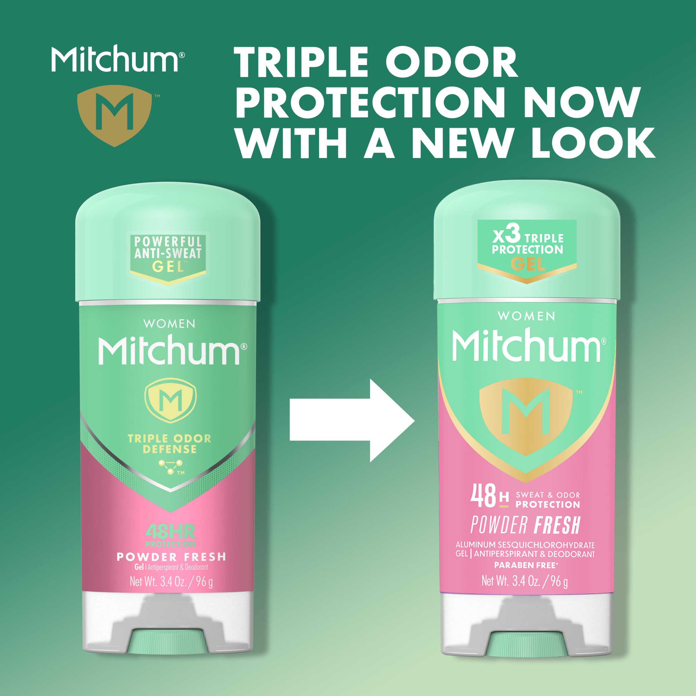 Mitchum Desodorante en Gel para Mujer defensa de olor triple: combate el olor ante calor y movimiento.