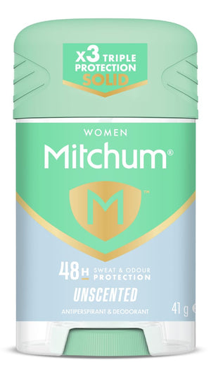 Barrita Mitchum sin fragancia para protección de 48 horas contra olor y sudor