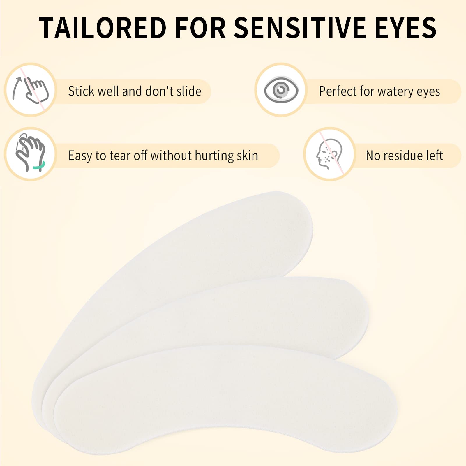 Diseño arqueado Miuffue, ajuste cómodo para la mayoría de formas de ojos.