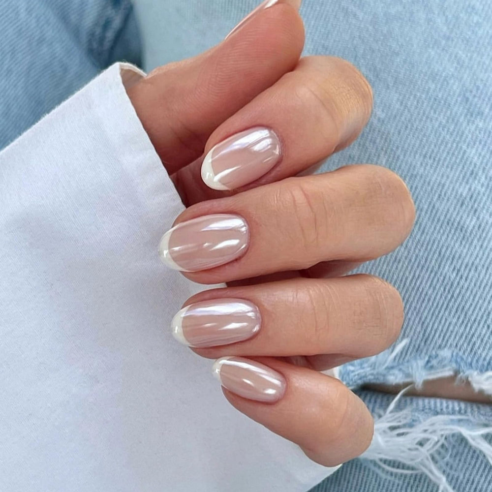 Mivota Uñas Frances Cromo Brillo Espejo para acabado elegante y duradero.
