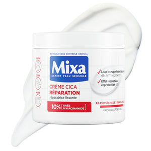 Mixa Crema Cica Reparación en bote de 400 ml para piel seca.