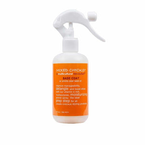 Mixed Chicks Base Coat Curl Primer, botella con atomizador, des‐enreda y prepara rizos para peinado suave
