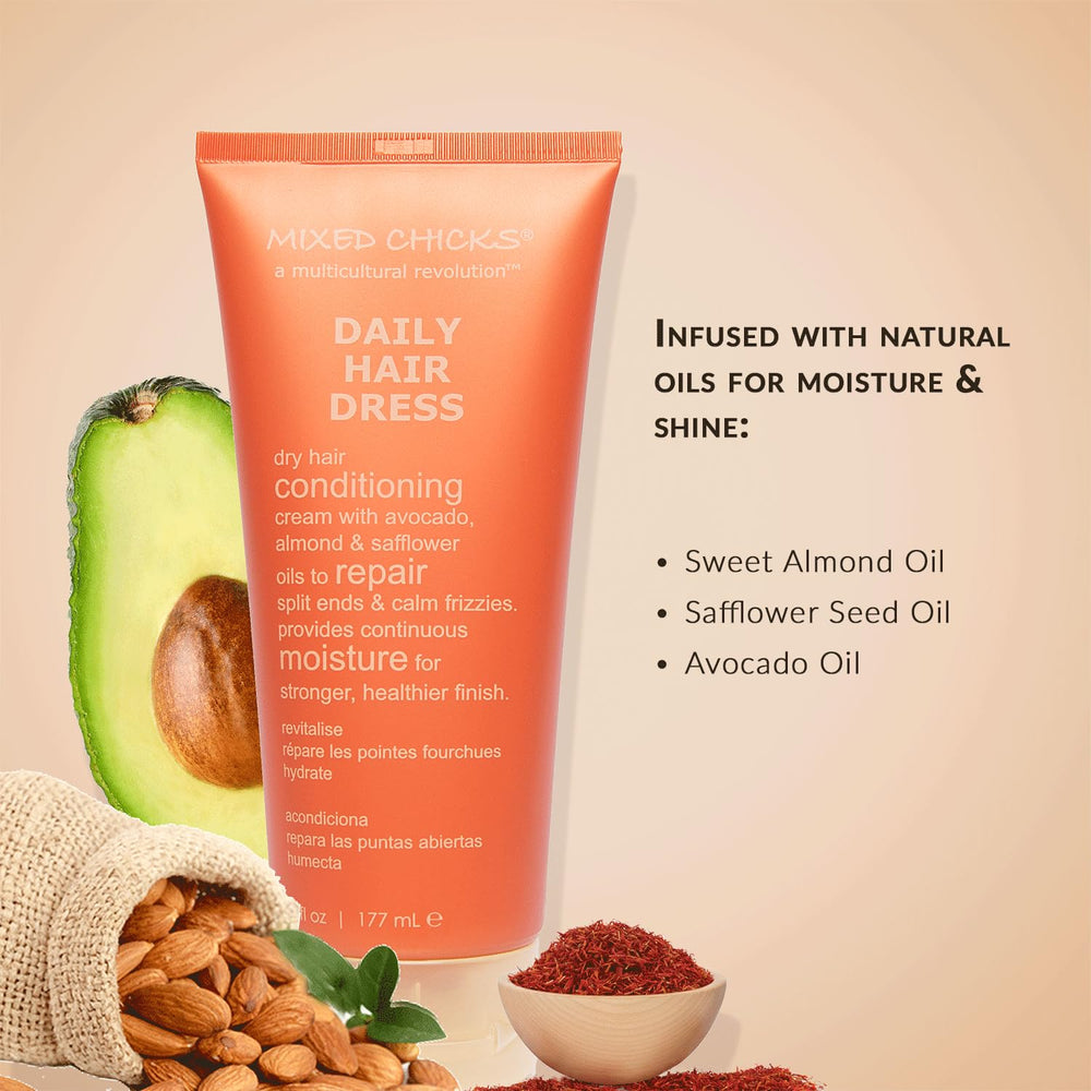 Mixed Chicks Daily Hair Dress: aceite de aguacate para brillo y manejo.